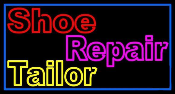 Shoe Repair Tailor Neon Sign